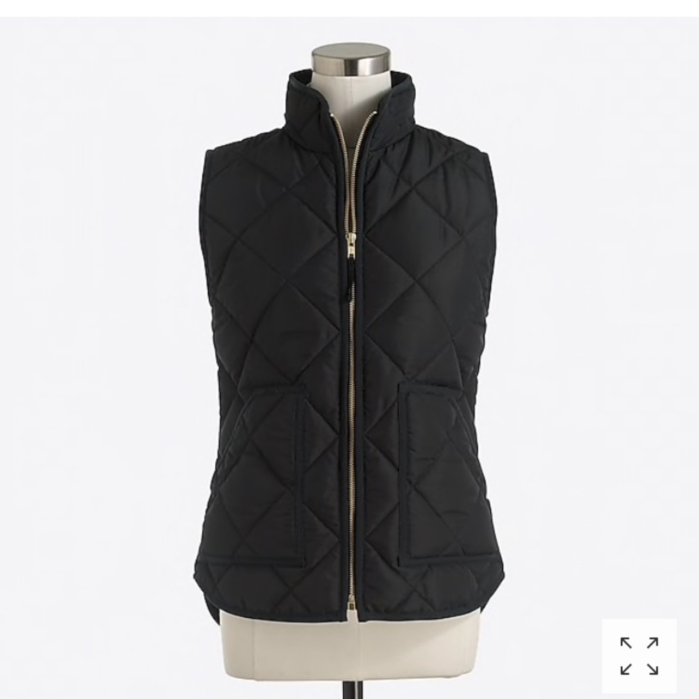 Jcrew Quilted Vest (Black)
